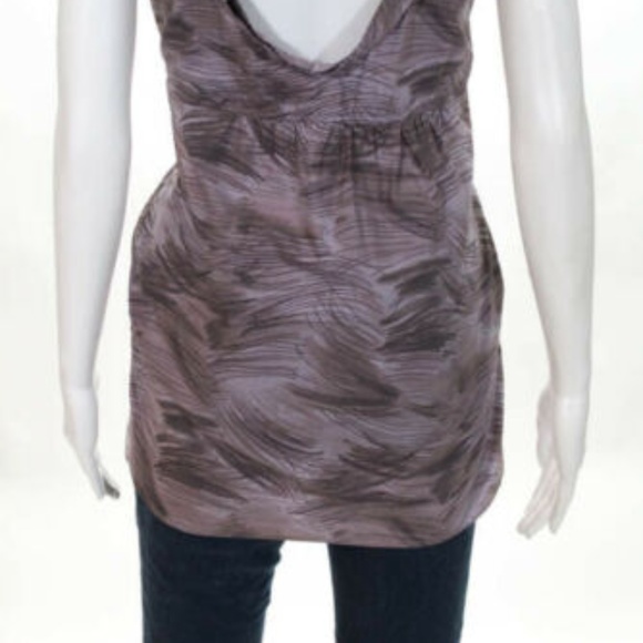 MARNI PURPLE COTTON V NECK BELTED BLOUSE EURO 40 - Picture 3 of 6